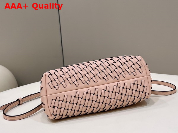 Fendi First Small Pink Braided Leather Bag Replica