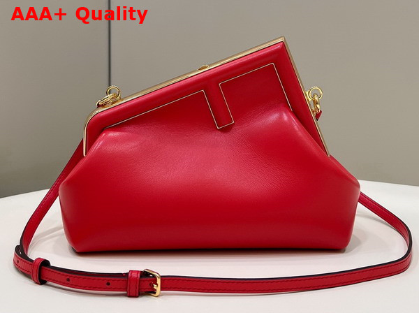 Fendi First Small Red Leather Bag Replica