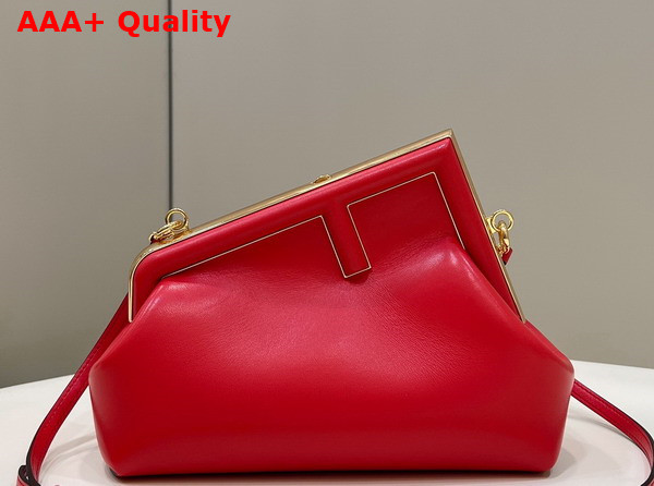 Fendi First Small Red Leather Bag Replica