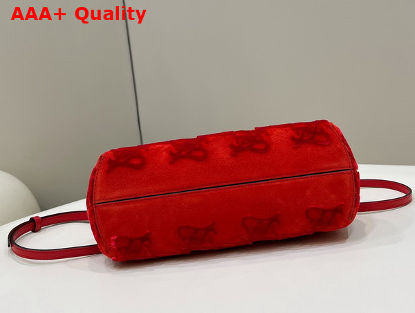 Fendi First Small Red Suede Bag Replica