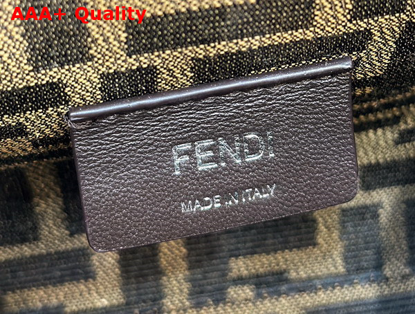 Fendi First Small White and Blue Woven Leather Bag Replica