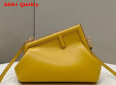 Fendi First Small Yellow Leather Bag Replica