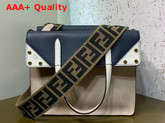 Fendi Flip Regular Beige Leather Bag Replica