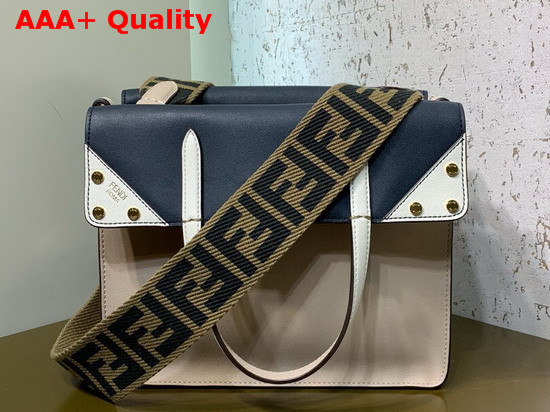 Fendi Flip Regular Beige Leather Bag Replica