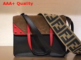 Fendi Flip Regular Multicolor Leather and Suede Bag Replica