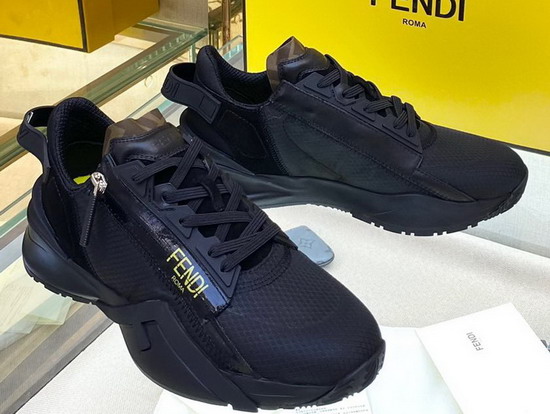 Fendi Flow Black Nylon Low Tops Replica