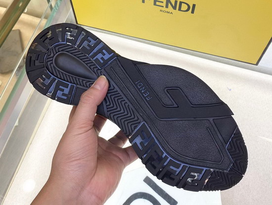 Fendi Flow Black Nylon Low Tops Replica