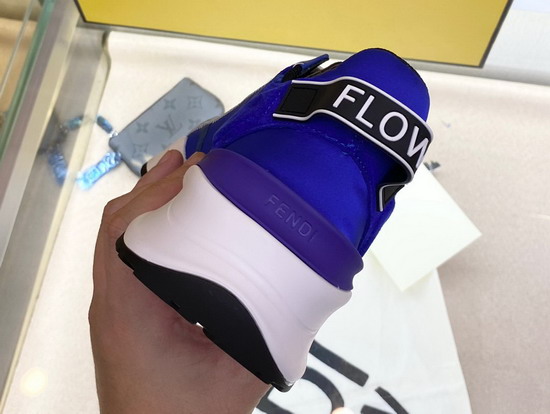 Fendi Flow Blue Nylon Low Tops Replica