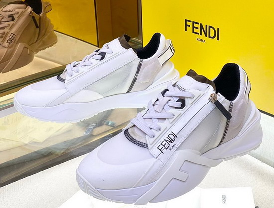 Fendi Flow White Nylon Low Tops Replica