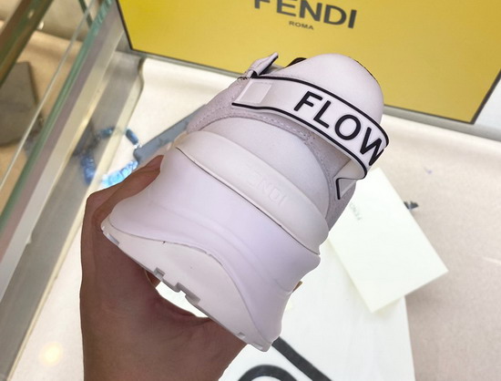 Fendi Flow White Nylon Low Tops Replica