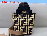 Fendi Guitar Bag Black Raffia Mini Bag Replica