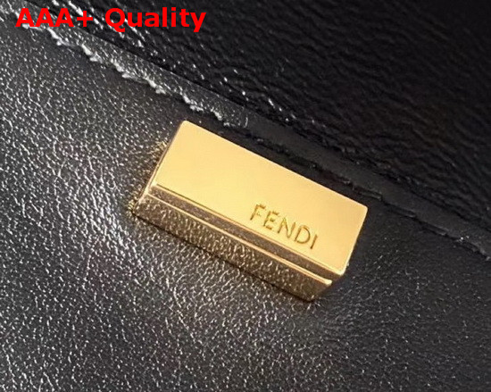 Fendi Guitar Bag in Black Leather Replica