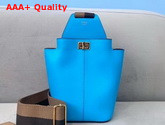 Fendi Guitar Bag in Light Blue Leather Replica