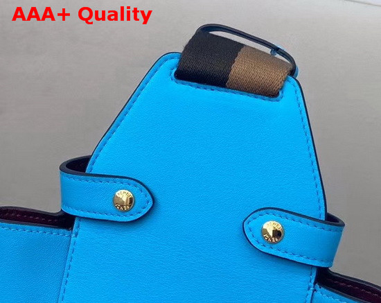 Fendi Guitar Bag in Light Blue Leather Replica