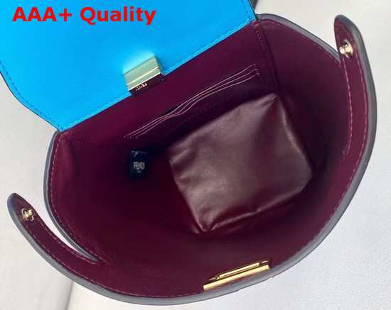 Fendi Guitar Bag in Light Blue Leather Replica