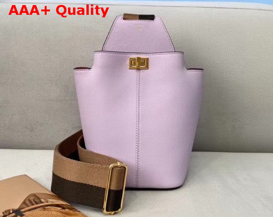 Fendi Guitar Bag in Lilac Leather Replica