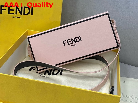 Fendi Horizontal Box Pink Leather Bag Replica