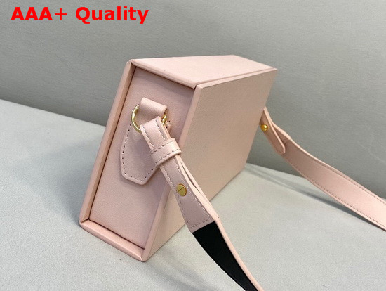 Fendi Horizontal Box Pink Leather Bag Replica