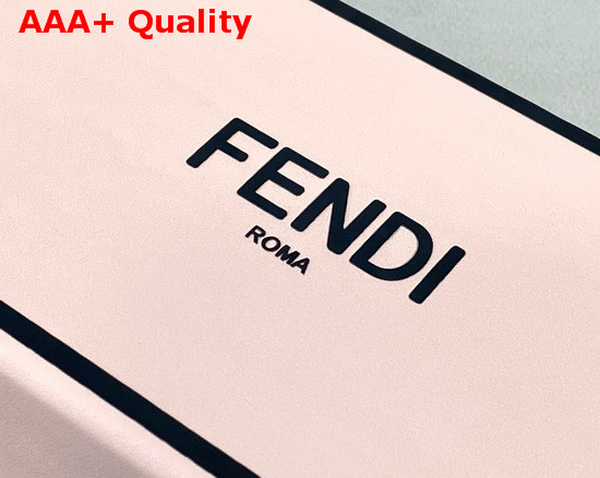 Fendi Horizontal Box Pink Leather Bag Replica