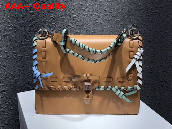 Fendi Kan I Bag with Small Bows in Brown Replica