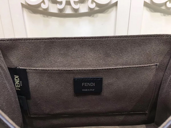 Fendi Kan I F Black Leather Bag For Sale