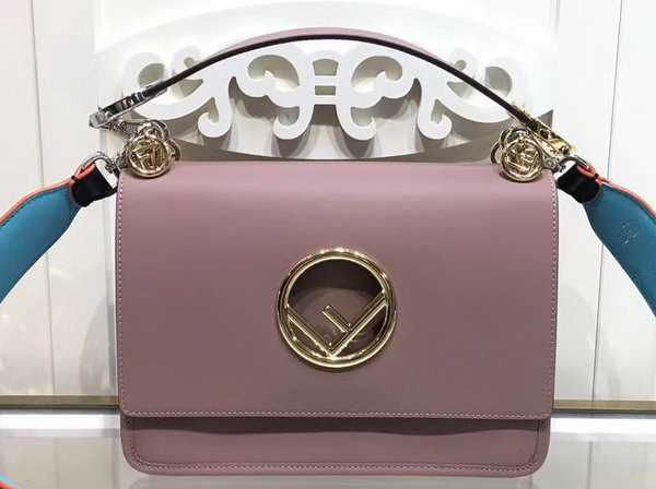 Fendi Kan I F Pink Leather Bag For Sale