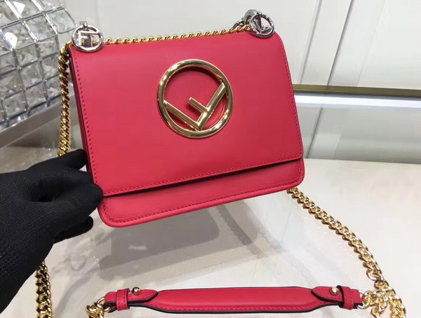 Fendi Kan I F Small Red Leather For Sale