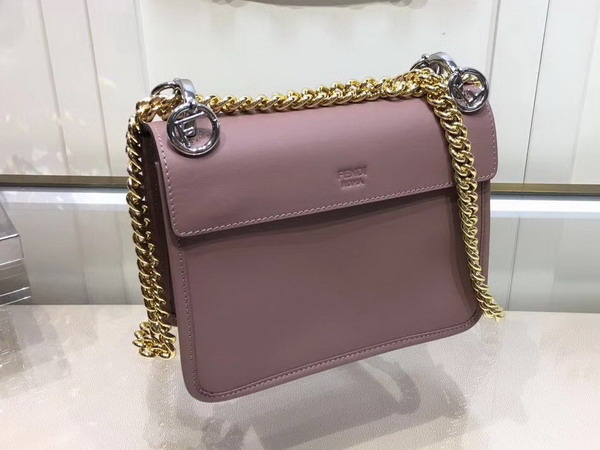 Fendi Kan I F Small in Pink Leather For Sale