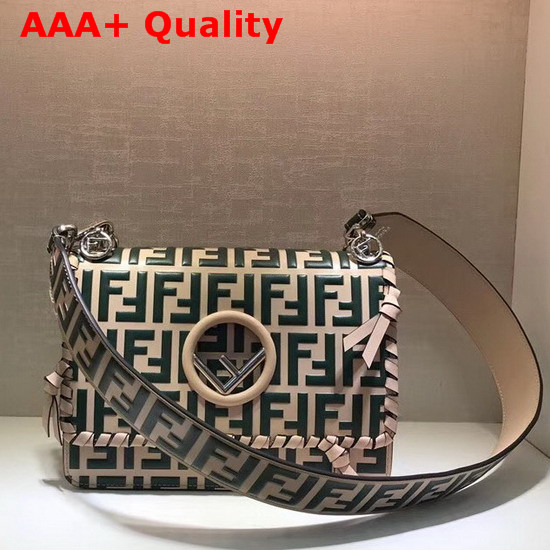 Fendi Kan I Logo Bag Medium Pink Replica