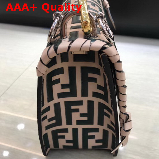 Fendi Kan I Logo Bag Medium Pink Replica