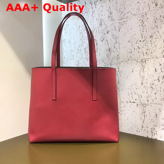 Fendi Kan I Logo Shopper Bag in Red Real Leather Replica