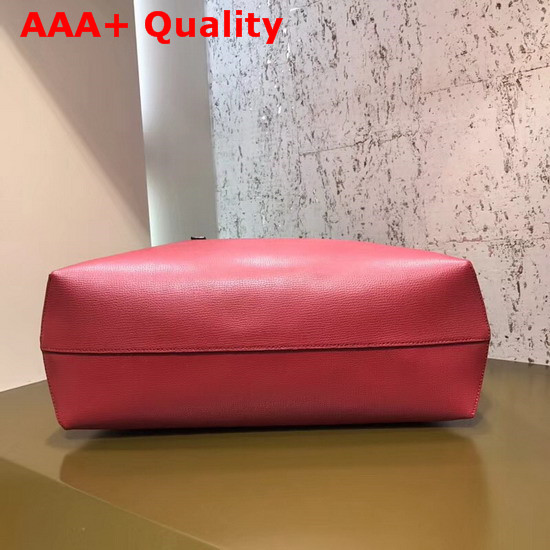 Fendi Kan I Logo Shopper Bag in Red Real Leather Replica