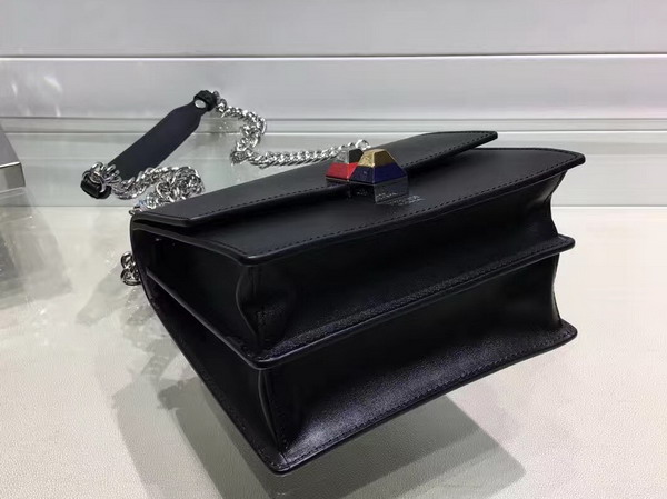 Fendi Kan I Small Mini Bag in Black Leather For Sale