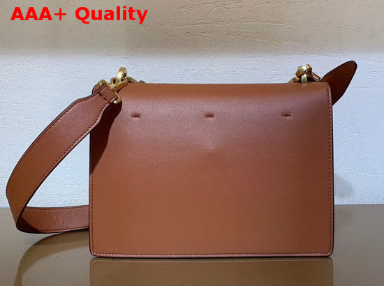 Fendi Kan U Bag in Rust Red Calfskin Replica