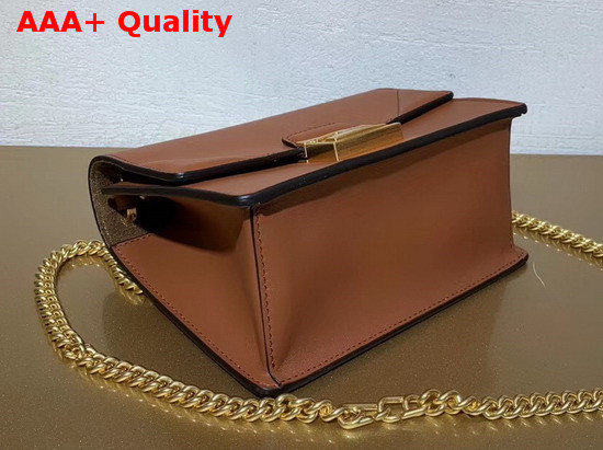 Fendi Kan U Small Bag Rust Red Calfskin Replica