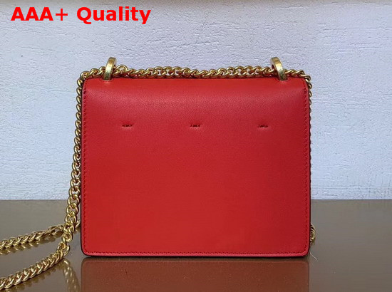 Fendi Kan U Small Bag in Red Calfskin Replica