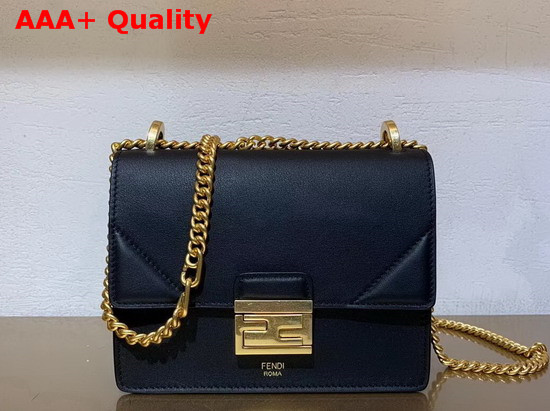 Fendi Kan U Small Black Calfskin Replica