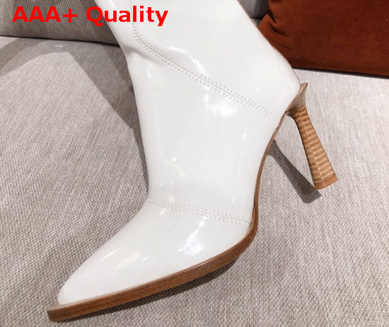 Fendi Knee Boots Glossy White Neoprene Boots Replica