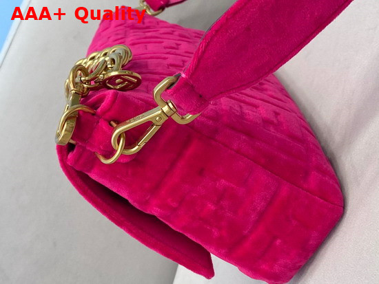 Fendi Large Baguette Bag in Rose Velvet Replica