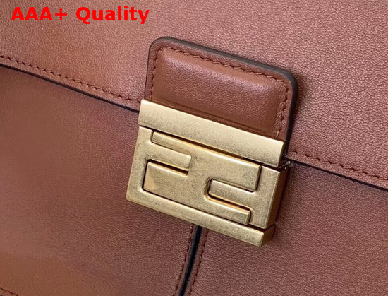 Fendi Large Kan U Bag in Rust Red Calf Leather Replica