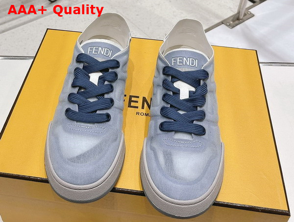 Fendi Match Blue Mesh Low Tops Replica