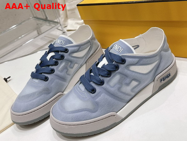 Fendi Match Blue Mesh Low Tops Replica