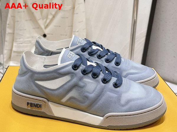 Fendi Match Blue Mesh Low Tops Replica