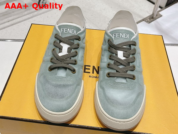 Fendi Match Green Mesh Low Tops Replica