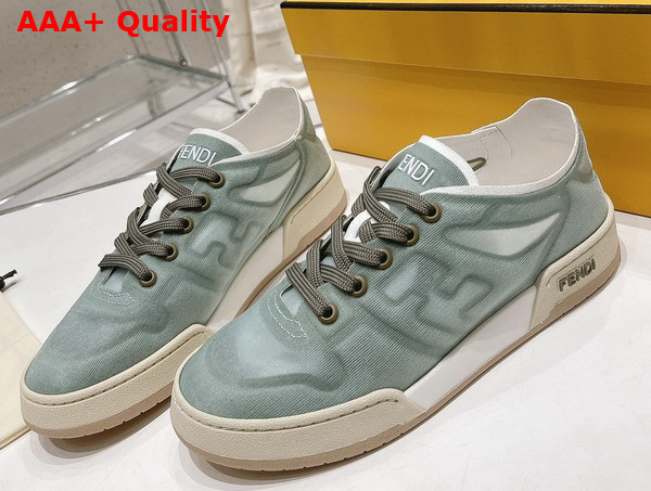 Fendi Match Green Mesh Low Tops Replica