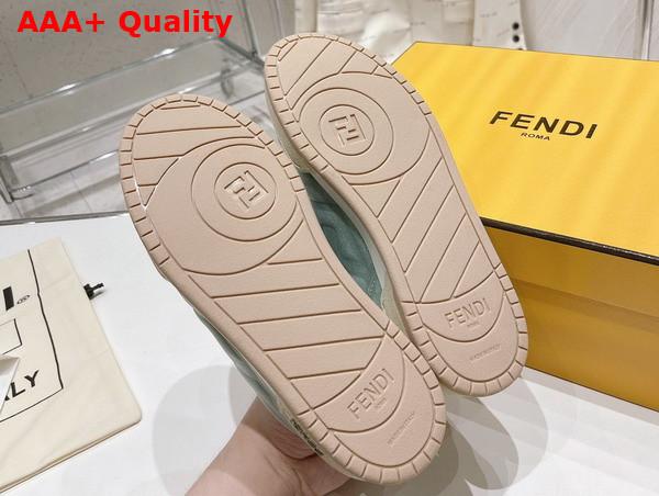 Fendi Match Green Mesh Low Tops Replica