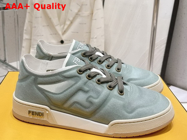 Fendi Match Green Mesh Low Tops Replica