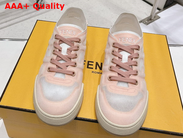 Fendi Match Pink Mesh Low Tops Replica