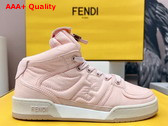 Fendi Match Pink Nylon High Tops Replica