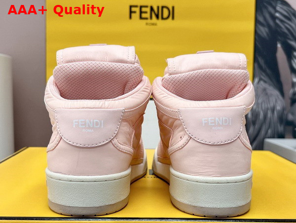 Fendi Match Pink Nylon High Tops Replica